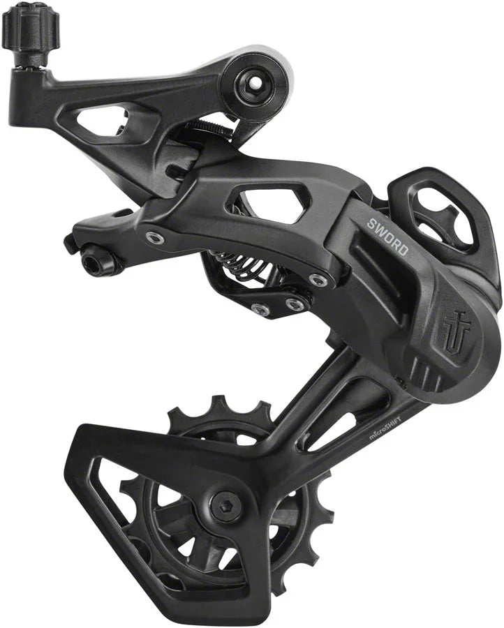 Sword BLK Rear Derailleur - 9-Speed Medium Cage Gray Compatible Sword BLK 1x BLK - Bicycle Warehouse