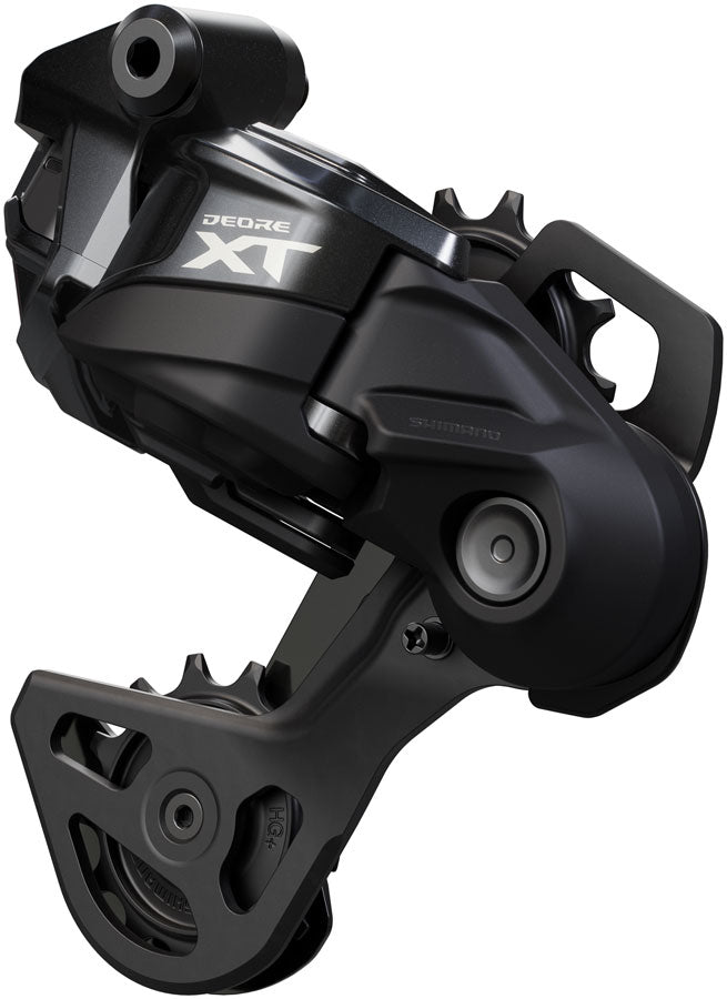 Shimano Deore XT RD-M8250-GS Di2 Wireless Rear Derailleur - 12-Speed Medium Cage Shadow ES BLK/Gray - Bicycle Warehouse