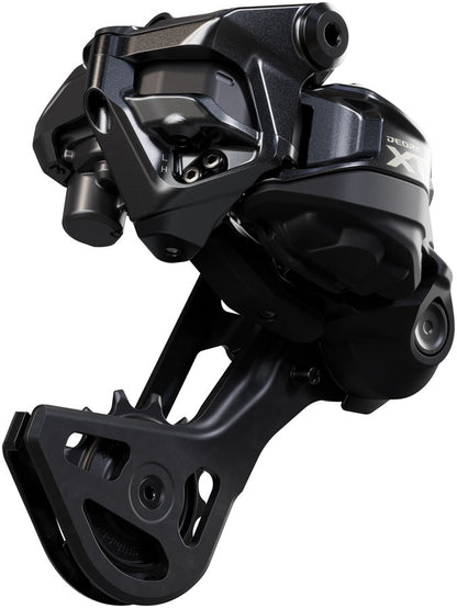 Shimano Deore XT RD-M8250-GS Di2 Wireless Rear Derailleur - 12-Speed Medium Cage Shadow ES BLK/Gray - Bicycle Warehouse