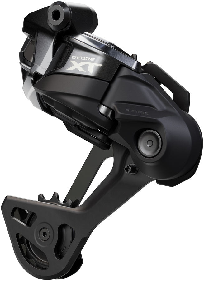 Shimano Deore XT RD-M8250-SGS Di2 Wireless Rear Derailleur - 12-Speed Long Cage Shadow ES BLK/Gray - Bicycle Warehouse