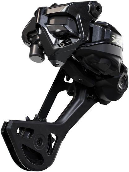 Shimano Deore XT RD-M8250-SGS Di2 Wireless Rear Derailleur - 12-Speed Long Cage Shadow ES BLK/Gray - Bicycle Warehouse