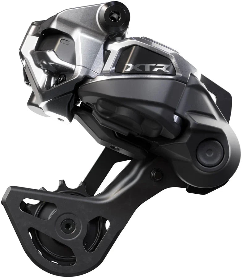 Shimano XTR RD-M9250-GS Di2 Wireless Rear Derailleur - 12-Speed Medium Cage Shadow ES BLK/Gray - Bicycle Warehouse