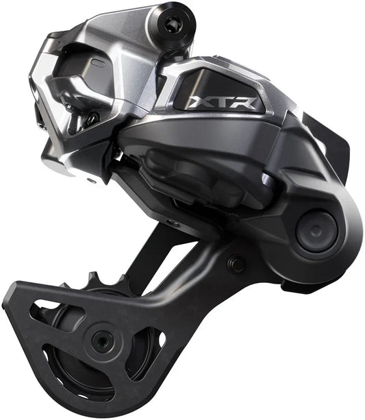 Shimano XTR RD-M9250-GS Di2 Wireless Rear Derailleur - 12-Speed Medium Cage Shadow ES BLK/Gray - Bicycle Warehouse