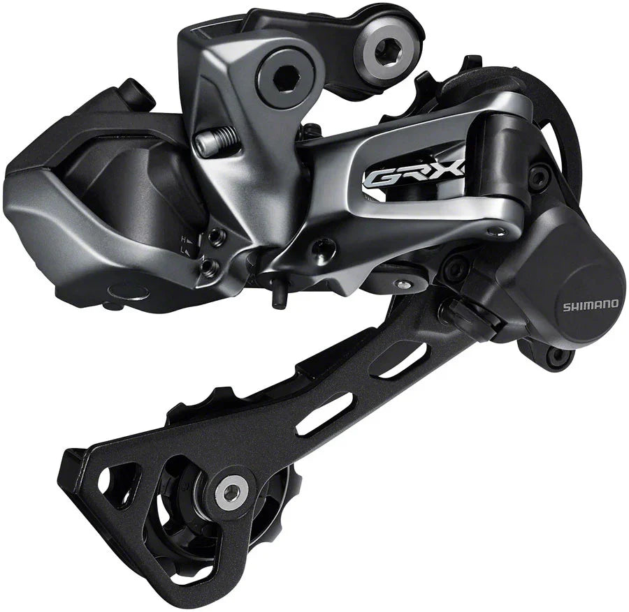 GRX RD-RX817 Rear Derailleur - 11-Speed Long Cage BLK With Clutch Di2 For 1x - Bicycle Warehouse