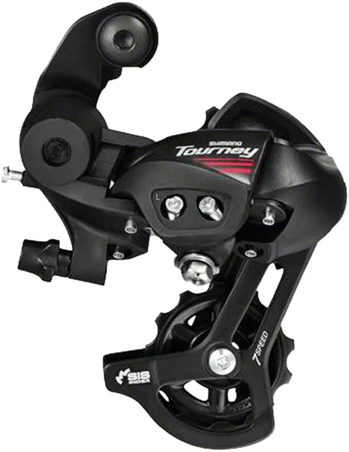 Tourney RD-A070 Rear Derailleur - 7 Speed Short Cage BLK Rear Direct Mount - Bicycle Warehouse
