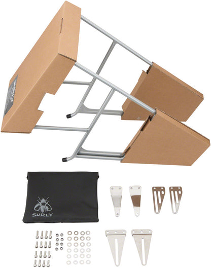 CroMoly Front Rack 2.0: Silver - Bicycle Warehouse