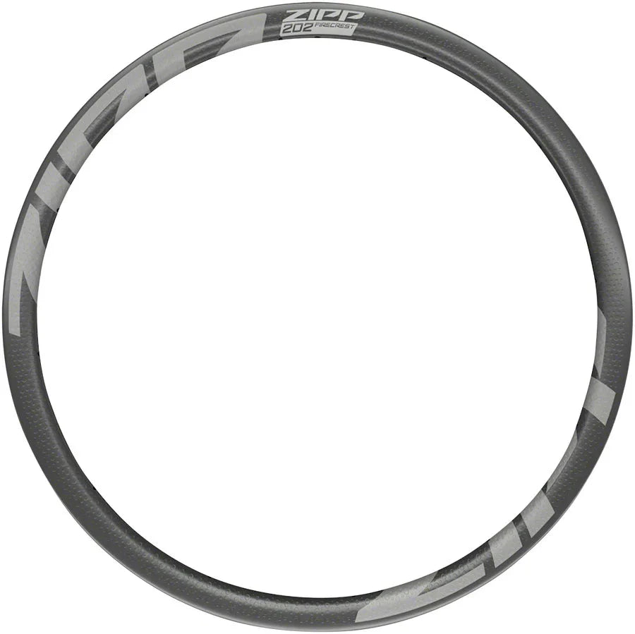 Zipp 202 Firecrest Carbon Rim - 700 Disc Brake Matte Carbon 24H Front/Rear - Bicycle Warehouse