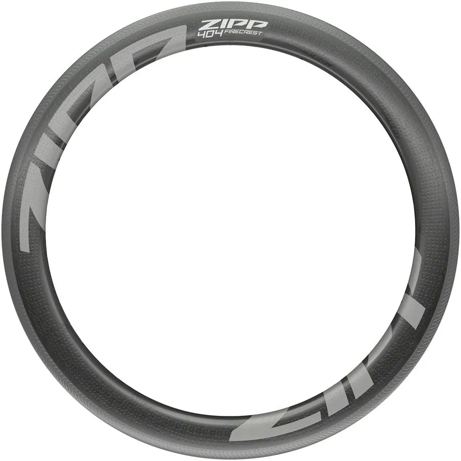 Zipp 404 Firecrest Carbon Rim - 700 Rim Brake Matte Carbon 18H Front - Bicycle Warehouse