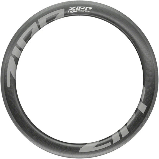Zipp 404 Firecrest Carbon Rim - 700 Rim Brake Matte Carbon 18H Front - Bicycle Warehouse