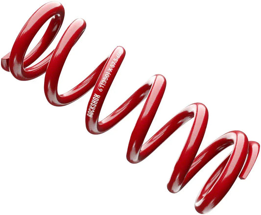Metric Coil Spring - Length 134mm Travel 47.5-55mm 500 lbs Red - Bicycle Warehouse