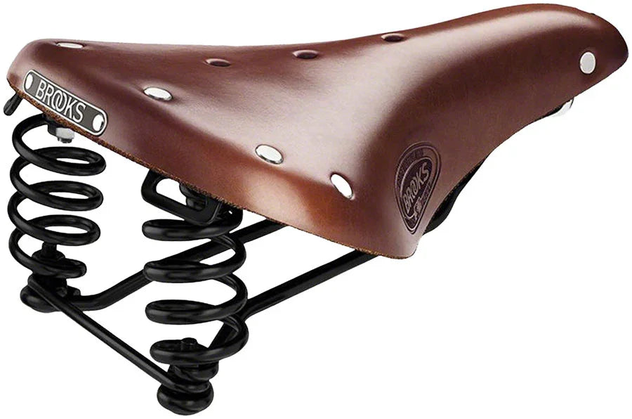 Flyer Saddle - Steel Antique Brown Short - Bicycle Warehouse