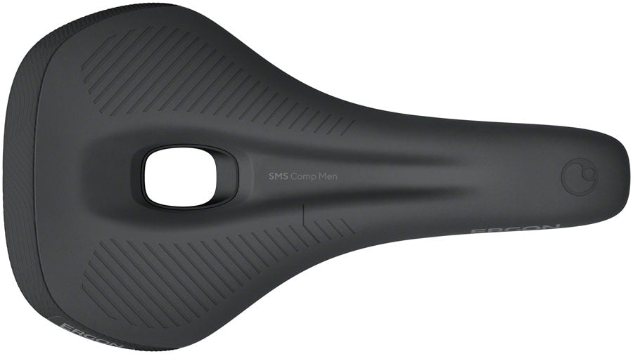 Ergon SMS Comp Saddle - TiNox SL Black Mens Medium/Large - Bicycle Warehouse