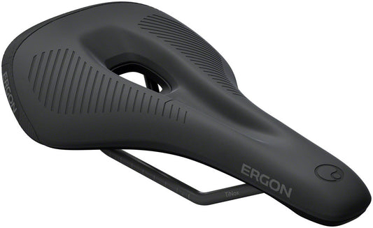 Ergon SMS Comp Saddle - TiNox SL Black Mens Medium/Large - Bicycle Warehouse