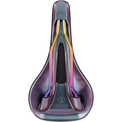 SDG Bel-Air V3 MAX Saddle - PVD Coated Lux-Alloy, Sonic Welded Sides, Limited Edition Fuel - Saddles - Bicycle Warehouse