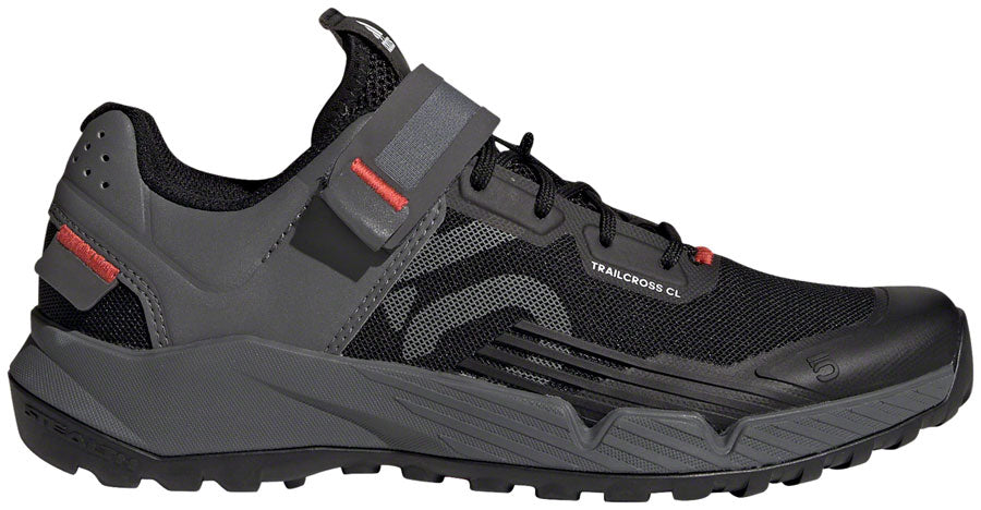 Trailcross Mountain Clipless Shoes - Womens Core BLK/Gray Three/Red 9 - Bicycle Warehouse