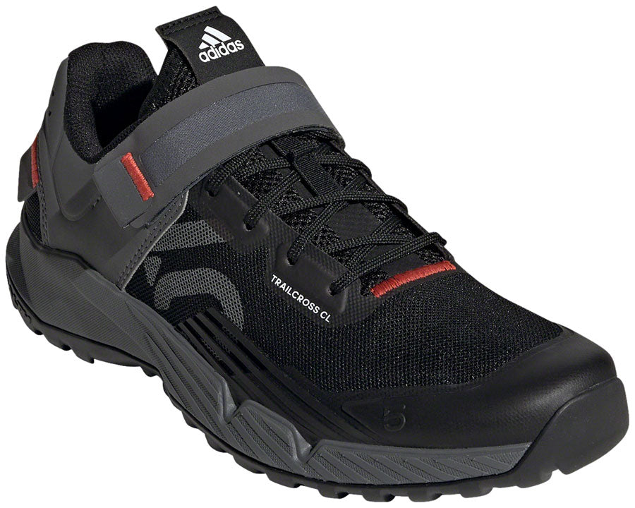 Trailcross Mountain Clipless Shoes - Womens Core BLK/Gray Three/Red 9 - Bicycle Warehouse
