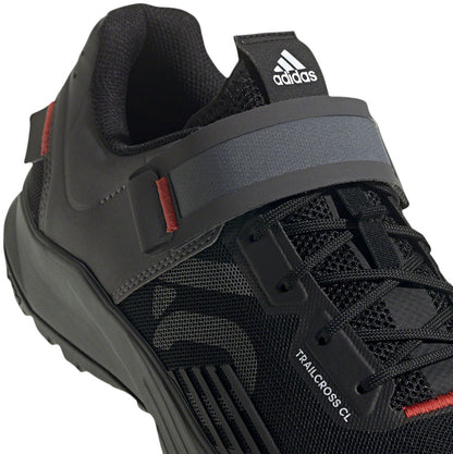 Trailcross Mountain Clipless Shoes - Mens Core BLK/Gray Three/Red 12 - Bicycle Warehouse