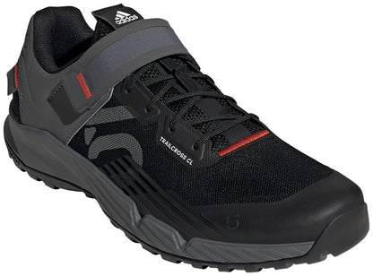 Trailcross Mountain Clipless Shoes - Mens Core BLK/Gray Three/Red 12 - Bicycle Warehouse