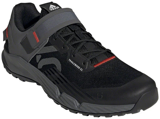Trailcross Mountain Clipless Shoes - Mens Core BLK/Gray Three/Red 12 - Bicycle Warehouse