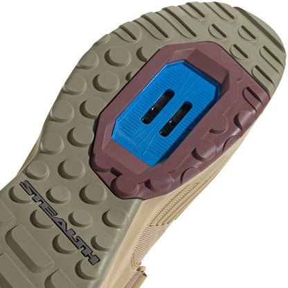 Trailcross Mountain Clipless Shoes - Mens Beige Tone/Blue Rush/Orbit Green 6 - Bicycle Warehouse