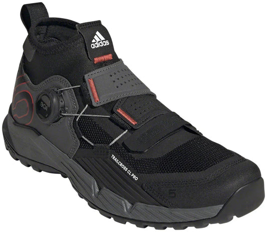 Trailcross Pro Mountain Clipless Shoes - Womens Gray/Black/Red 7.5 - Bicycle Warehouse