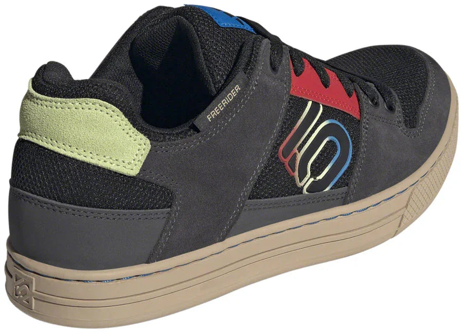 Freerider Flat Shoes - Mens Core Black/Carbon/Red 9 - Bicycle Warehouse
