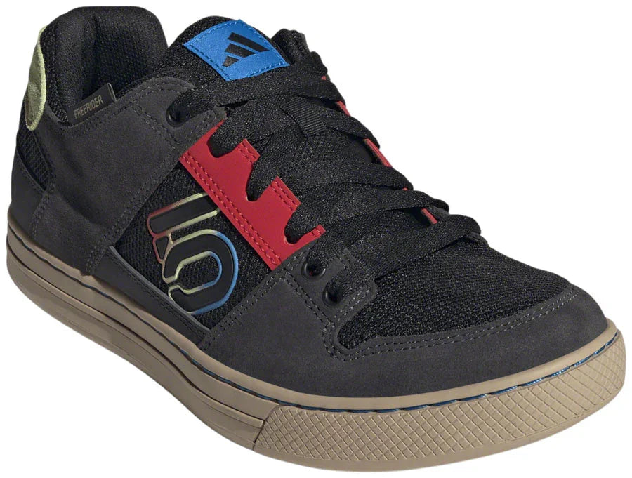 Freerider Flat Shoes - Mens Core Black/Carbon/Red 9 - Bicycle Warehouse
