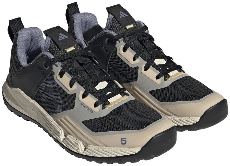 Trailcross XT Flat Shoes - Womens Gray Six/Silver Violet/Acid Orange 5.5 - Bicycle Warehouse