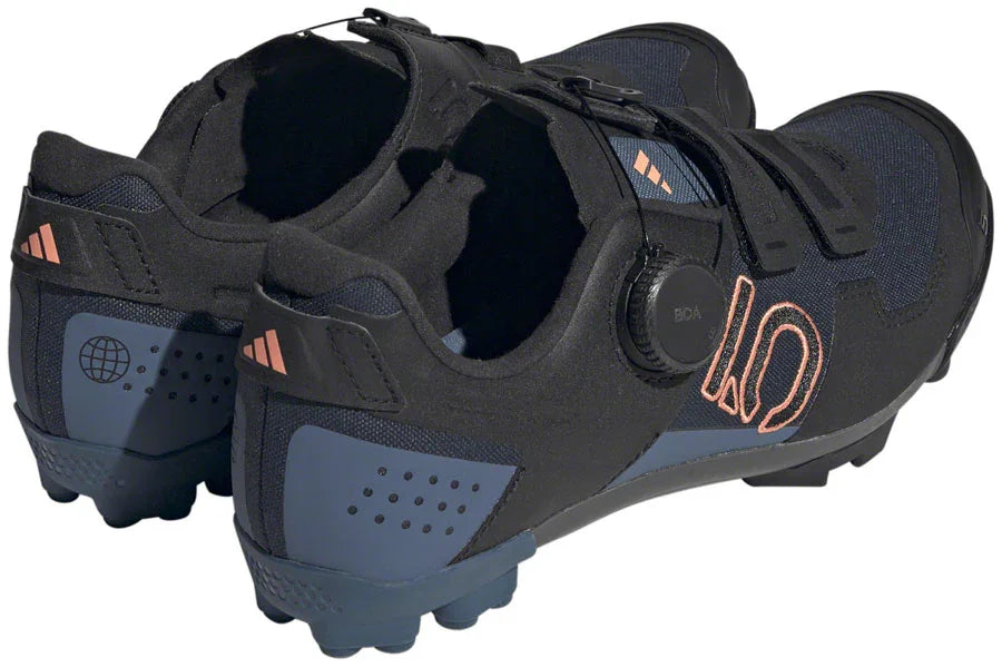 Kestrel BOA Mountain Clipless Shoes - Womens Legend Ink/Core BLK/Coral Fusion 9.5 - Bicycle Warehouse