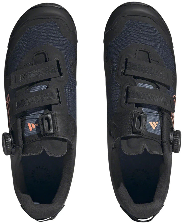 Kestrel BOA Mountain Clipless Shoes - Womens Legend Ink/Core BLK/Coral Fusion 9.5 - Bicycle Warehouse