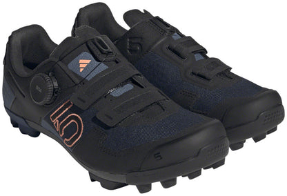 Kestrel BOA Mountain Clipless Shoes - Womens Legend Ink/Core BLK/Coral Fusion 10 - Bicycle Warehouse