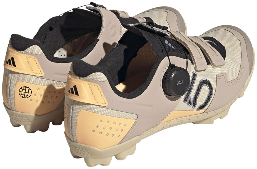 Kestrel BOA Mountain Clipless Shoes - Womens Sand Strata/Silver Violet/Acid Orange 10 - Bicycle Warehouse