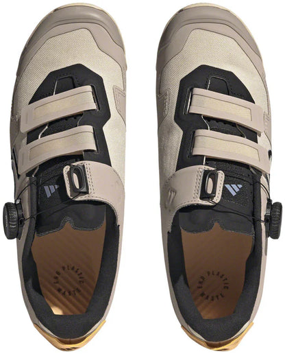 Kestrel BOA Mountain Clipless Shoes - Womens Sand Strata/Silver Violet/Acid Orange 7.5 - Bicycle Warehouse
