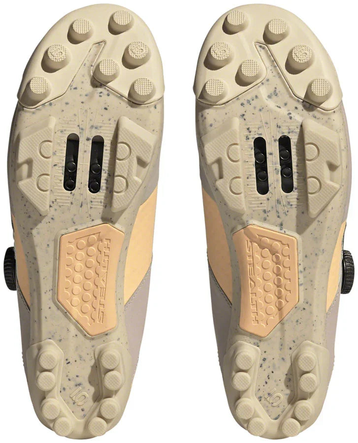 Kestrel BOA Mountain Clipless Shoes - Womens Sand Strata/Silver Violet/Acid Orange 7.5 - Bicycle Warehouse