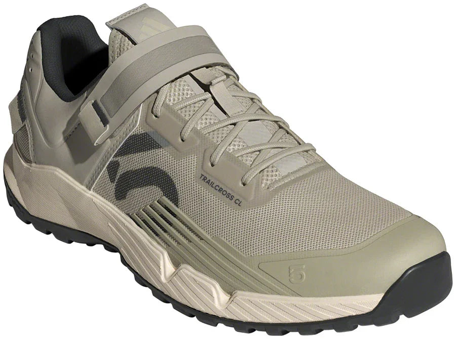 Trailcross Mountain Clipless Shoes - Mens Putty Gray/Carbon/Wonder White 8 - Bicycle Warehouse
