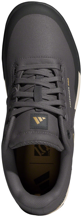 Freerider Pro Canvas Flat Shoes - Mens Charcoal/Carbon/Oat 7.5 - Bicycle Warehouse