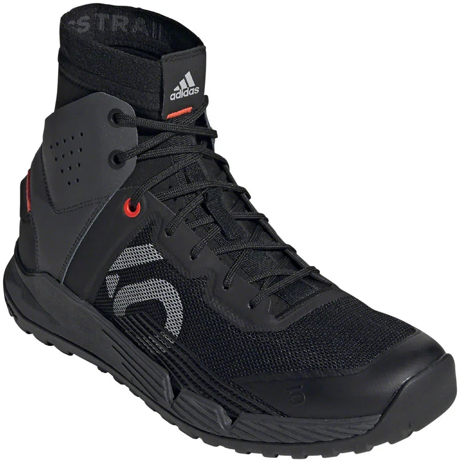 Trailcross Mid Pro Flat Shoes - Mens Core BLK / Gray Two / Solar Red 11.5 - Bicycle Warehouse