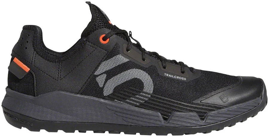 Trailcross LT Flat Shoes - Mens Core BLK / Gray Two / Solar Red 10.5 - Bicycle Warehouse