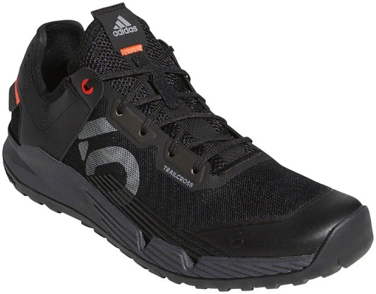 Trailcross LT Flat Shoes - Mens Core BLK / Gray Two / Solar Red 10.5 - Bicycle Warehouse