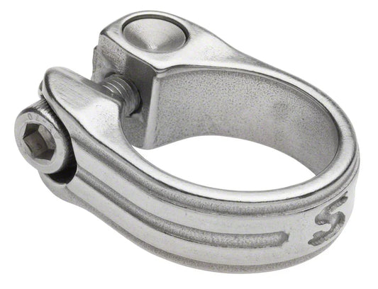 New Stainless Seatpost Clamp 30.0mm Silver - Bicycle Warehouse