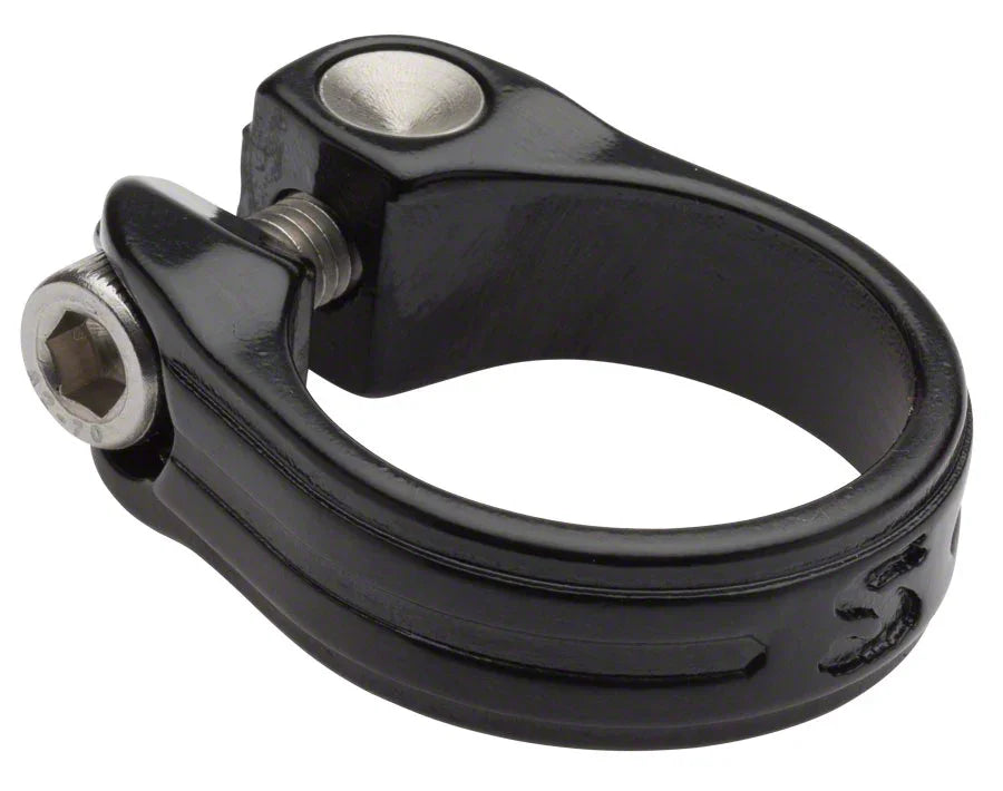 New Stainless Seatpost Clamp 33.1mm Black - Bicycle Warehouse