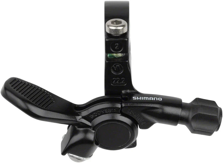 SL-MT500-L Dropper Seatpost Remote - Left Band Clamp Mount Black - Bicycle Warehouse