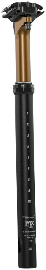 FOX Transfer SL Factory Dropper Seatpost - 27.2 50 mm Internal Routing Kashima Coat Upper - Bicycle Warehouse