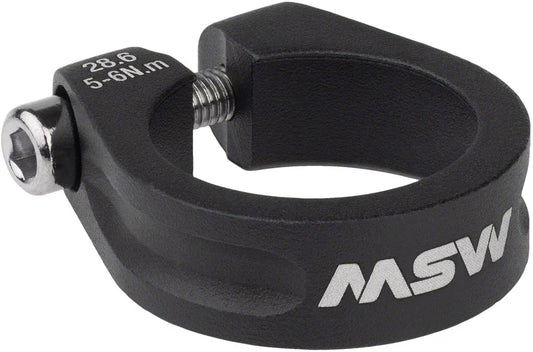 Seatpost Clamp - 28.6mm Black - Bicycle Warehouse