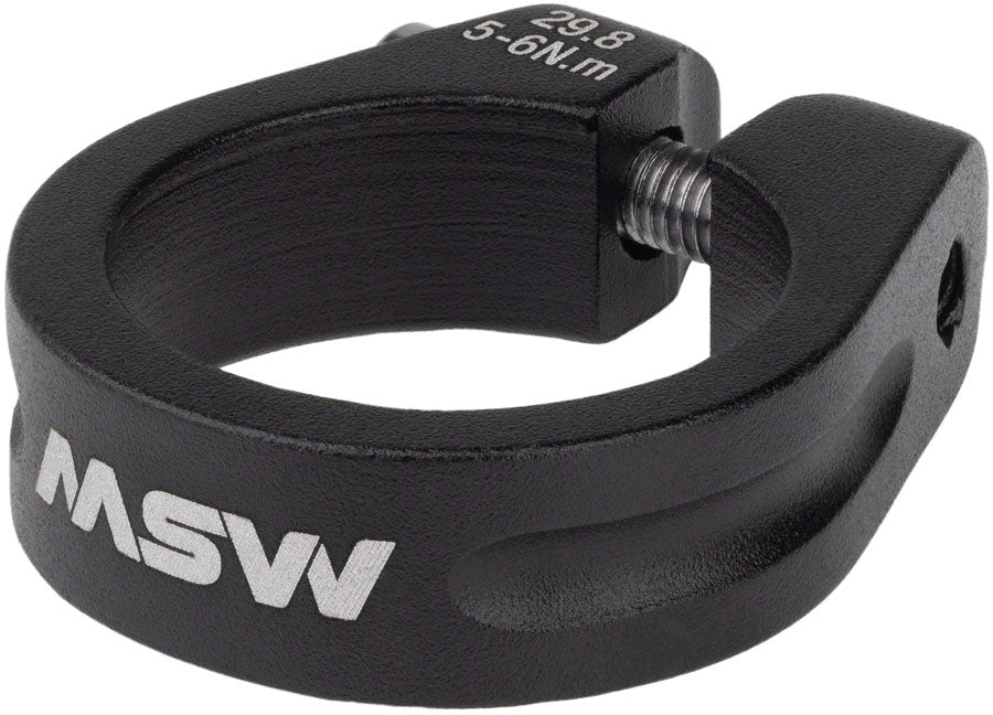 Seatpost Clamp - 29.8mm Black - Bicycle Warehouse