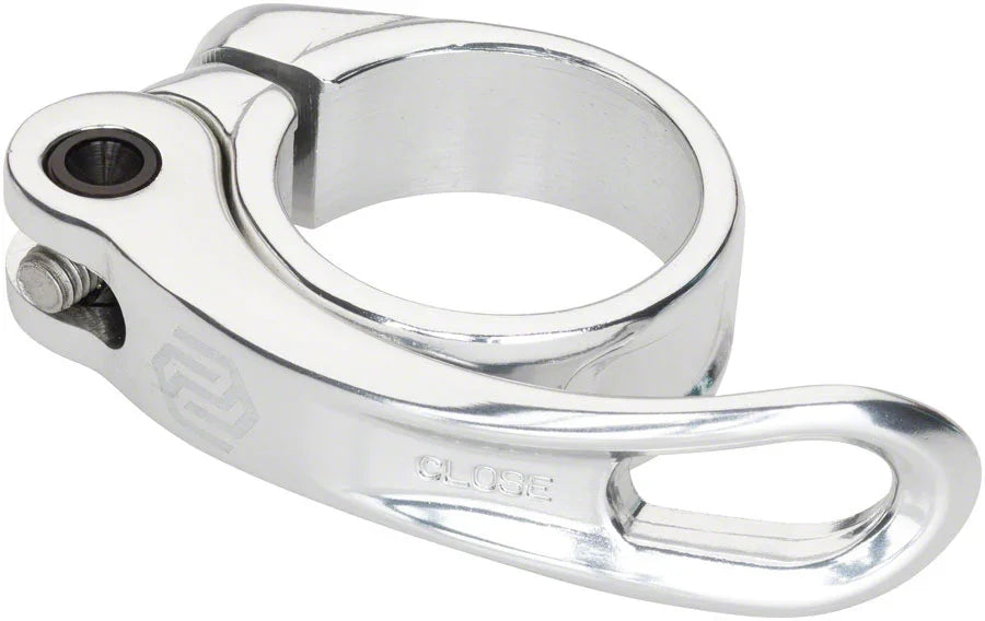 QR-1 Quick Release Seatpost Clamp - 31.8mm Silver - Bicycle Warehouse