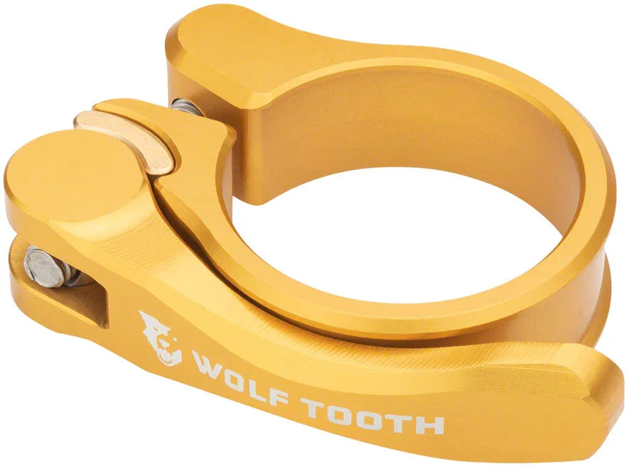 Components Quick Release Seatpost Clamp - 28.6mm Gold - Bicycle Warehouse