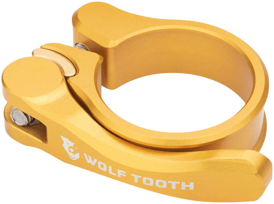 Components Quick Release Seatpost Clamp - 28.6mm Gold - Bicycle Warehouse