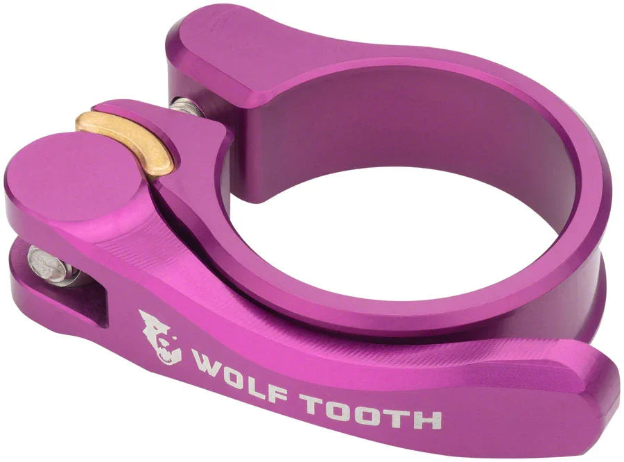 Components Quick Release Seatpost Clamp - 28.6mm Purple - Bicycle Warehouse