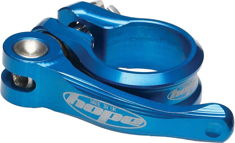 HOPE 34.9mm QR Seatclamp Blue - Bicycle Warehouse